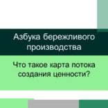 Карта потока создания ценности — Азбука бережливого производства